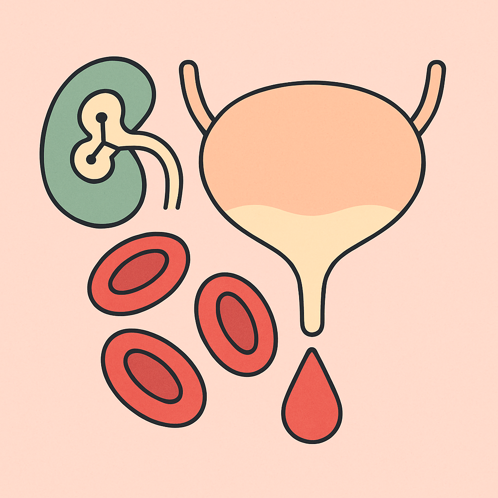 celule-rosii-simbolice-hematii-vezica-urinara-background