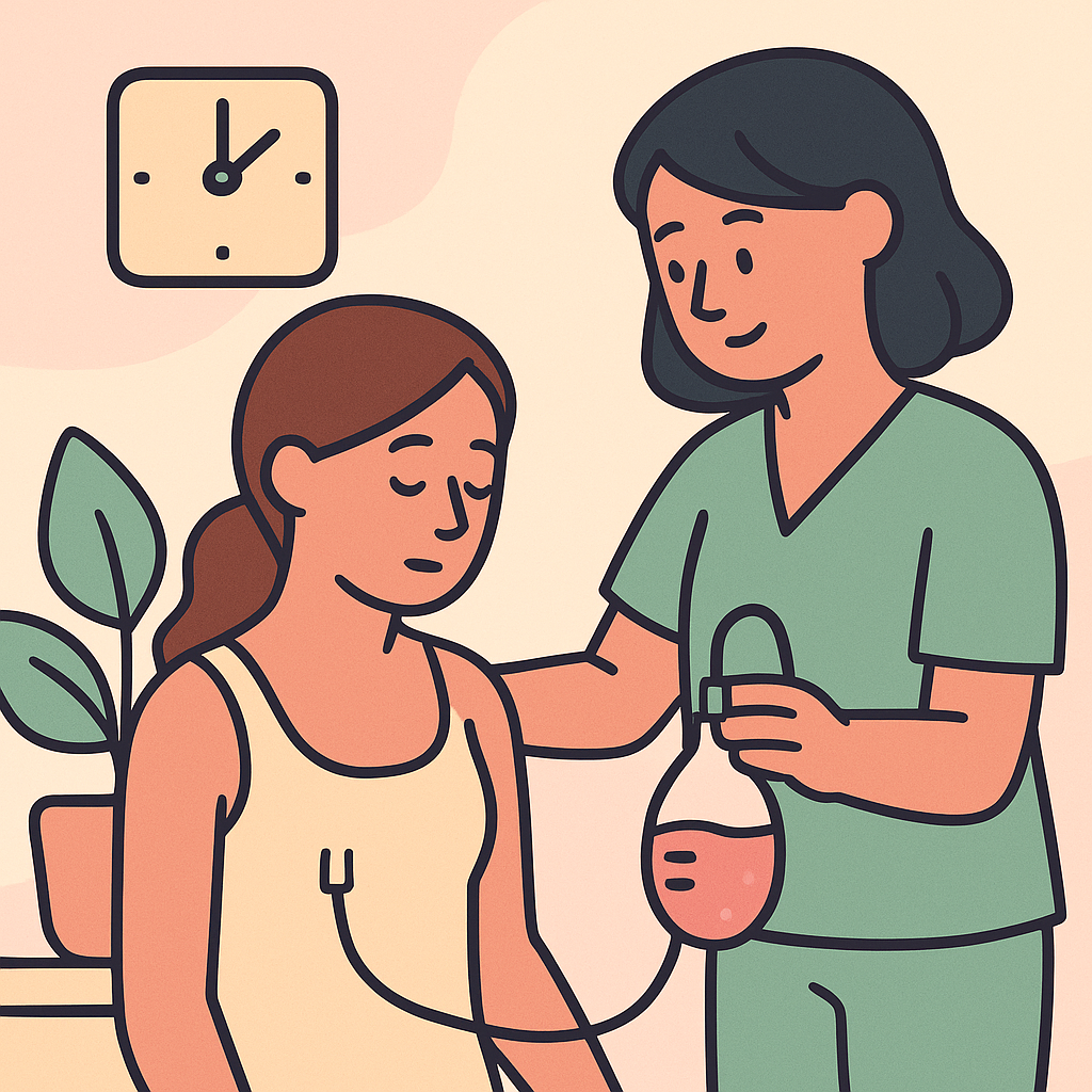 doctor-in-mana-dren-pacient-asezat-langa