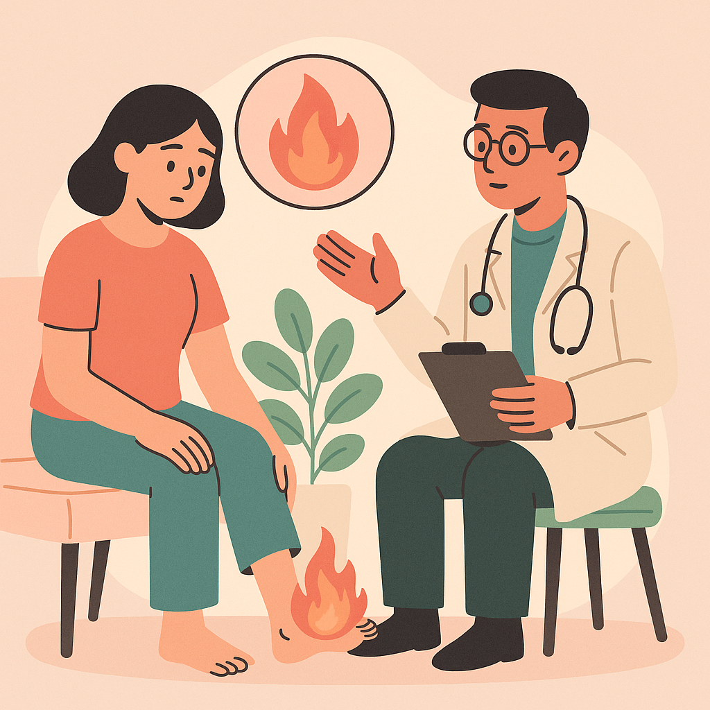 doctor-lamureste-pacientei-durerea-picior-arde