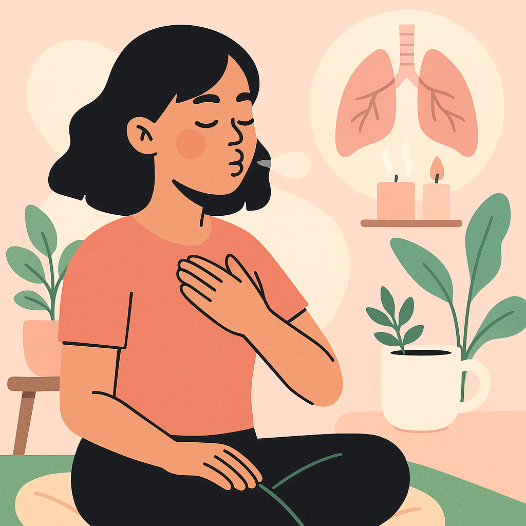 fata-respira-si-se-concentreaza-la-respiratie
