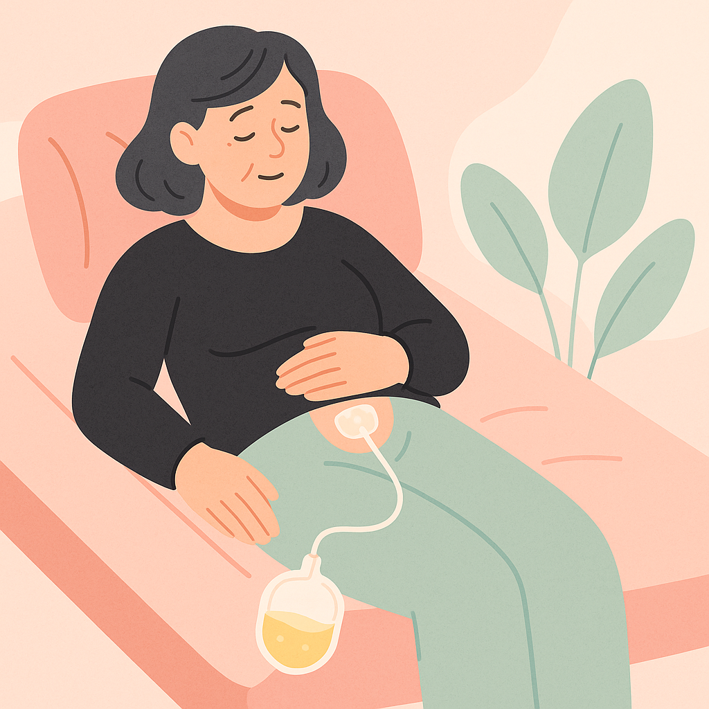 femeie-care-se-recupereaza-stoma-urinara