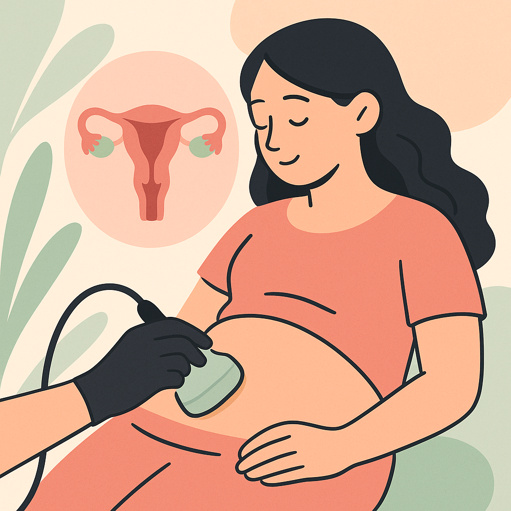 femeie-face-ultrasonografie-culcata-sistem-reproductiv-fundal