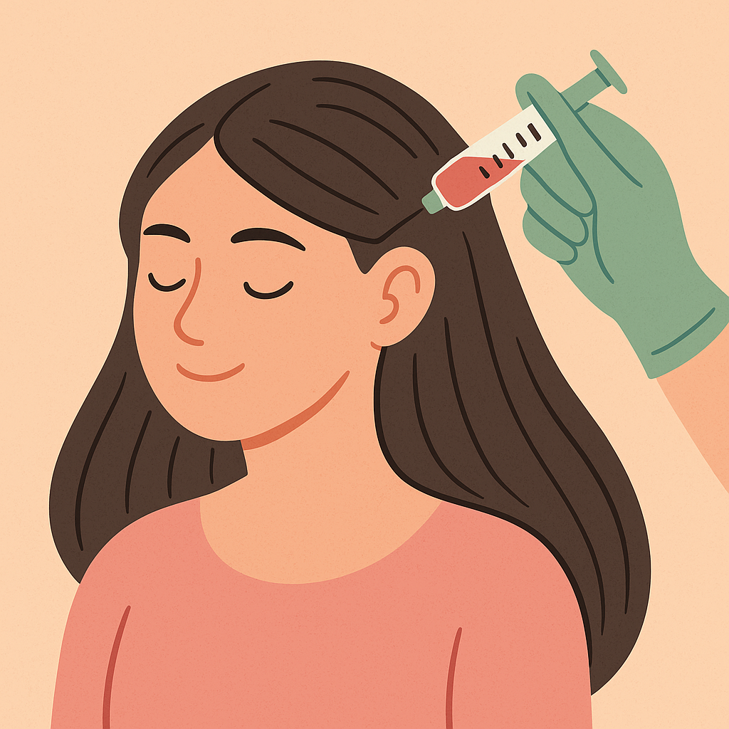 femeie-primeste-tratament-cu-botox-in-scalp-pentru-par