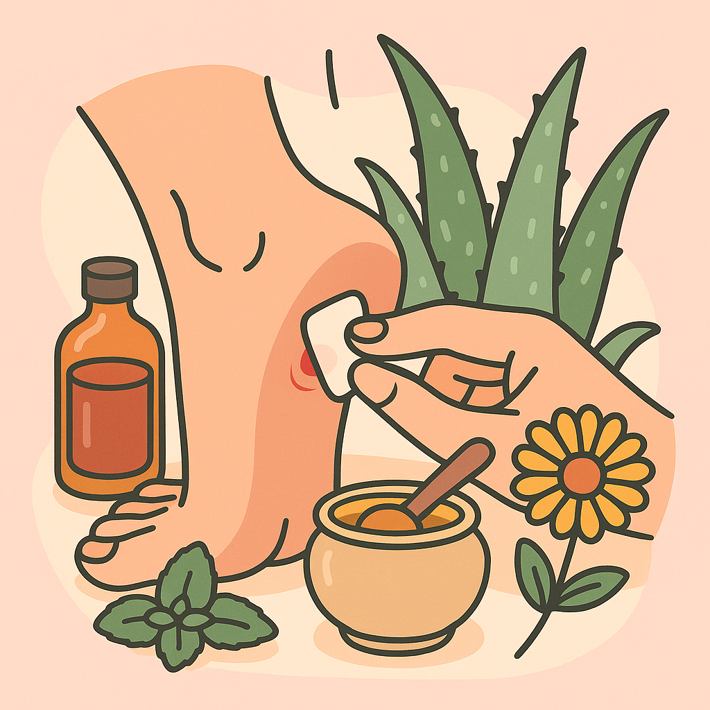 picior-intepat-miere-menta-aloe-ca-remedii